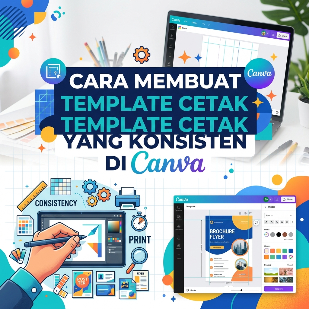 Cara Membuat Template Cetak yang Konsisten di Canva
