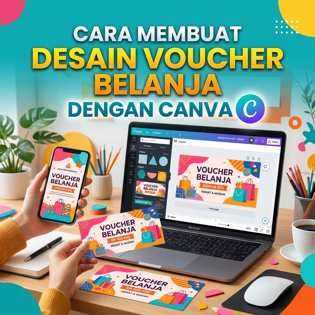 Cara Membuat Desain Voucher Belanja dengan Canva